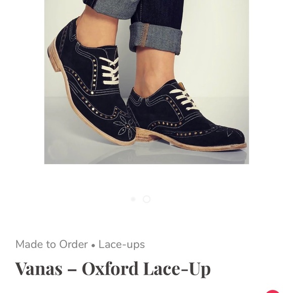 Black Suede/Gold Oxford By Esquível Hand Made - Picture 3 of 7